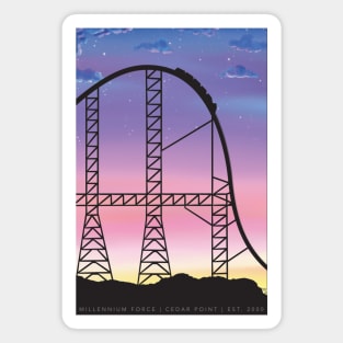 Millennium Force Sunset Magnet